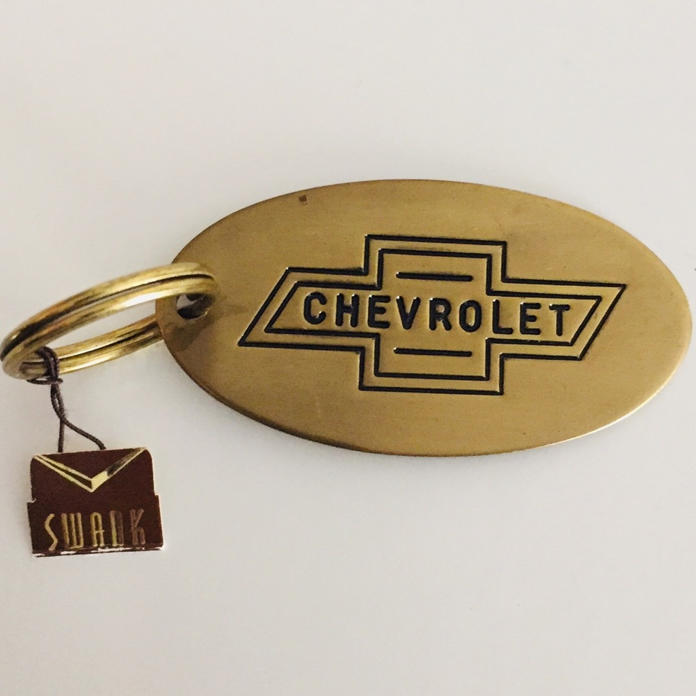 Vintage Swank Chevrolet Keychain